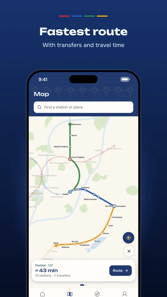 MetroGo app screen 3