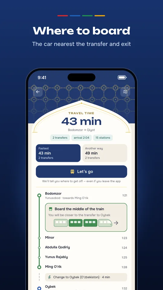 MetroGo app screen 4